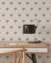 Beige Retro Art Wallpaper
